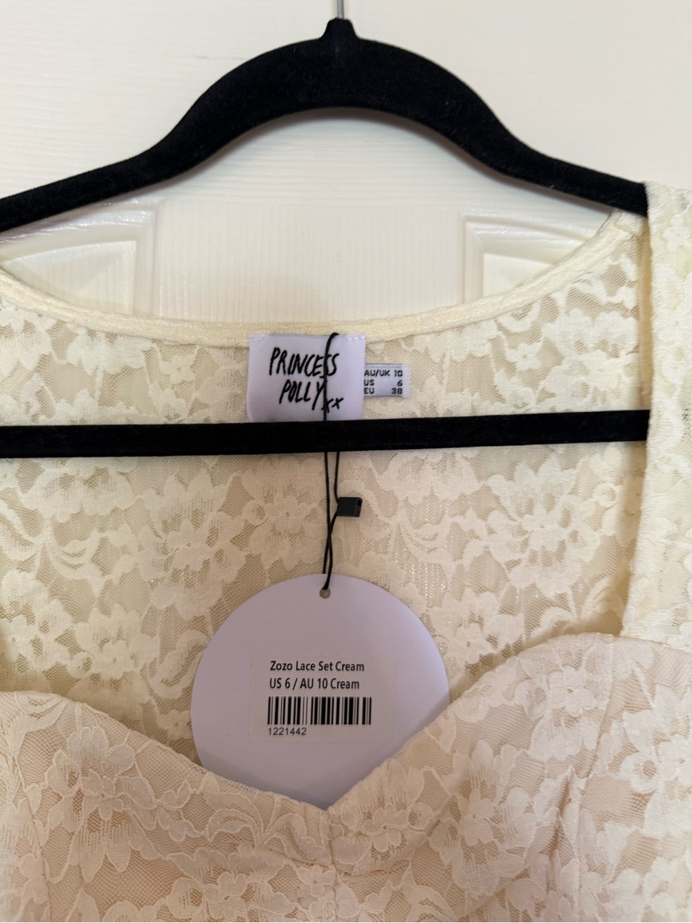 Princess Polly Cream Lace Bustier Crop Top & Mini Skirt Set - Picture 4 of 8